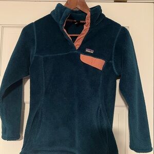 Girls PATAGONIA RE-TOOL SNAP-T PULLOVER FLEECE